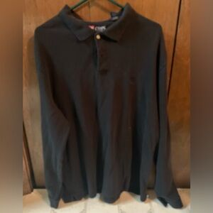 Vintage Ralph Lauren CHAPS long sleeved black  shirt. Sz XXL.